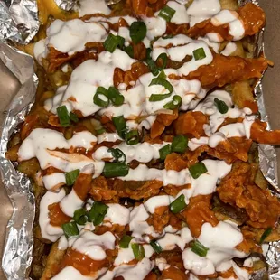 Vegan loaded fries