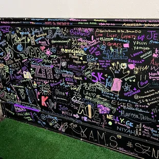 Chalk wall - sign your name