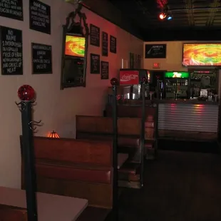 the interior of the restaurant