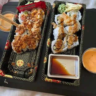 Spicy Tuna Crunch Roll (8pcs) Shrimp Tempura Roll