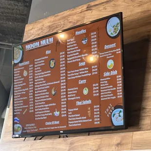 Food menu
