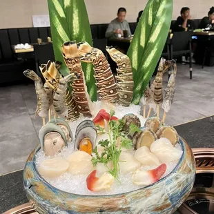 Tiger Shrimp Oysters Abalone