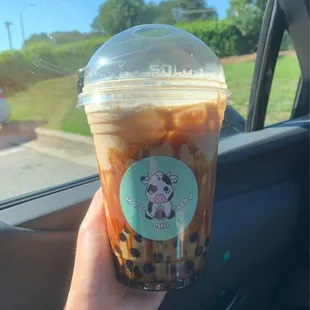 Classic MooMooCha with boba