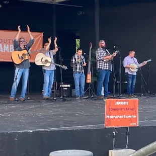 a group of people on stage