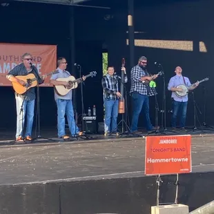 a group of musicians on stage