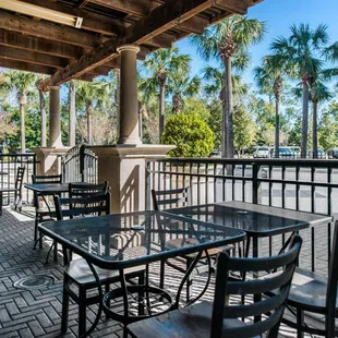 Additional seating on our patio