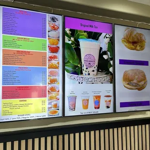 Boba menu