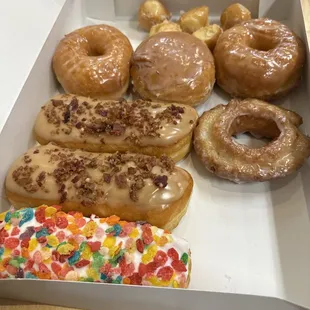 a variety of doughnuts