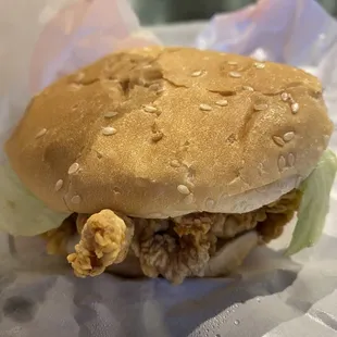 Spicy chicken sandwich