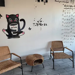 two chairs and a table