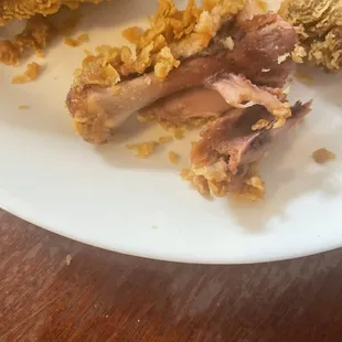 When I got 4 piece fried drumsticks it came out raw, and so they gave me another 4 piece but it's still raw