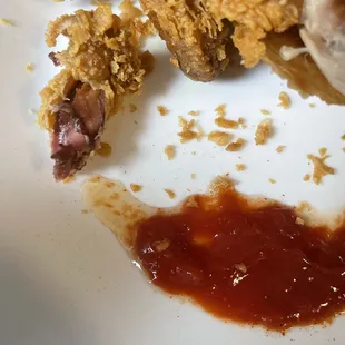 Raw fried drum stocked so disappointed