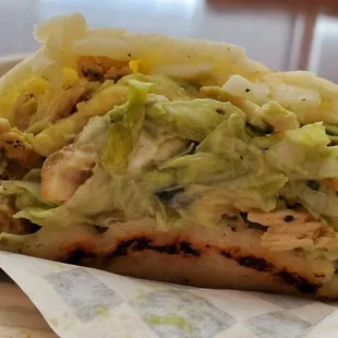 Avocado Chicken Arepa