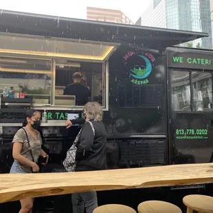 outside, sushi and sashimi