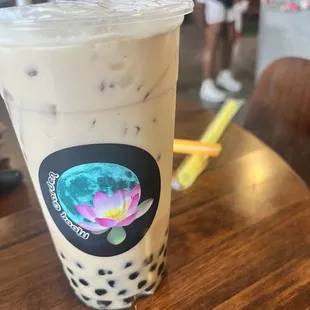 This was the amazing lavender concoction made by the employees.the "we're gonna make something to turn that frown upside down"and they did!