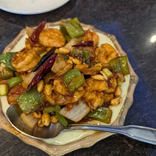 Kung pao shrimp, decent but not great