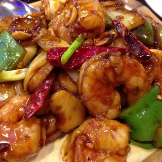 (L)Szechuan Kung Pao Shrimp
