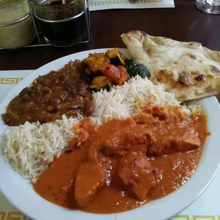Chicken tikka masala lunch special
