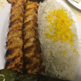 Chicken Luleh Kabab plate!