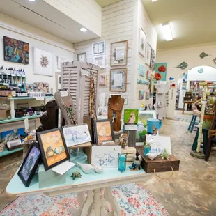 We represent over 20 local area artists. There is something for everyone !