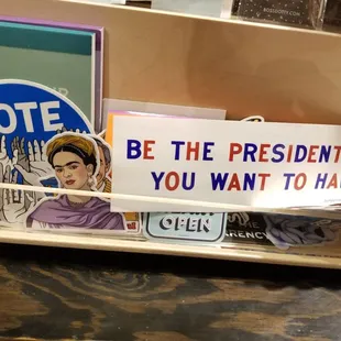 Not just books,  stickers too!