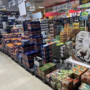a dog in a store
