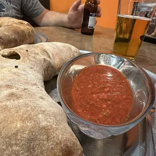 Veggie calzone