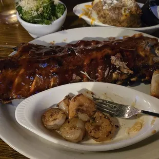 Slow Roasted Baby Back Ribs - Full Rack Loaded Baked Potato Mozzarella Sticks