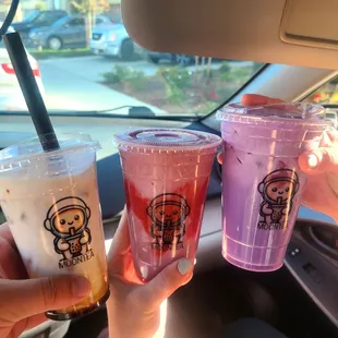 Tiger&apos;s milk, Strawberry marble, Ultimate Ube
