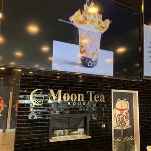 the menu on the wall