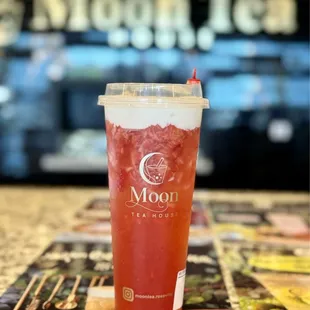 05.06.24 #8 Green tea, smashed strawberry, lime, house cream cheese