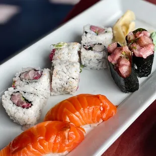 Nigiri + happy hour rolls are perfect!