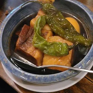 Kurobuta kakuni - with shishito pepper