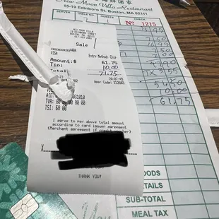 Whacked out receipt. Who adds $10 as tip without your permission? (Luckily I noticed and crossed out the "bonus $10" I added at first)
