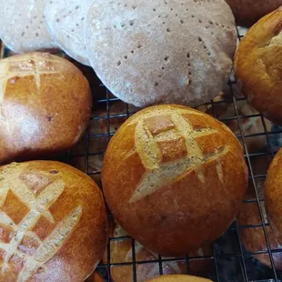 a variety of baked goods