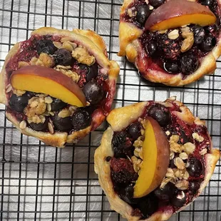 These are the fresh out of the oven fruit galettes or sweet galettes from Moon Water Cafe Downtown Appleton, WI