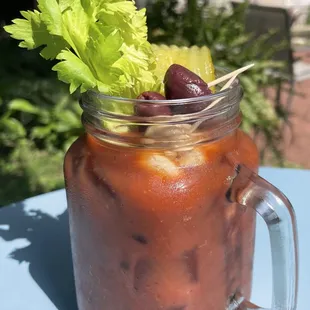 It was pretty early but I had to try the saki Bloody Mary at Moon Water Cafe downtown Appleton, WI
