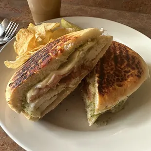 Chicken pesto panini