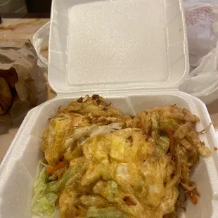 Chicken Egg Foo Young patties
