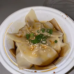Pork Dumplings in Chili Oil (6)