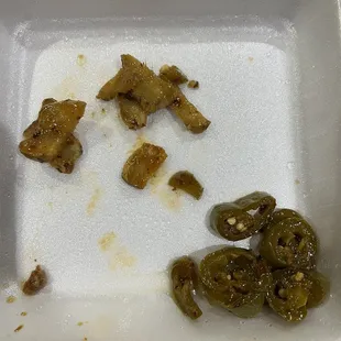 Jalapeños and garlic Niger chunks