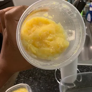 "Egg Drop Soup before we warmed it up.