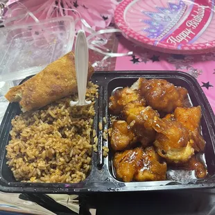 L33. Orange Chicken Lunch
