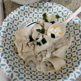 All dough left from wontons in the soup