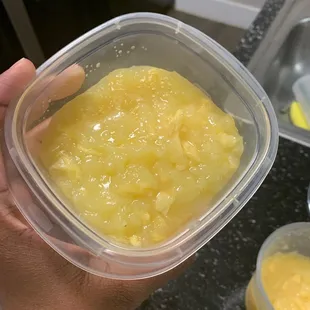 Egg Drop Soup after we tried to warm it up.