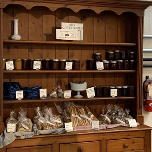 Shelf of merchandise