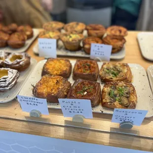 a variety of baked goods