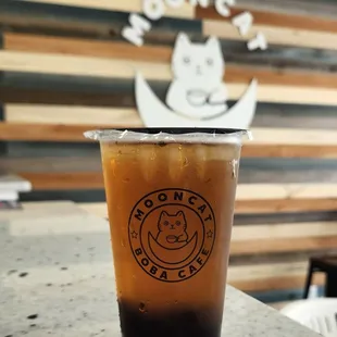 Winter Melon flavored Black Tea with Boba