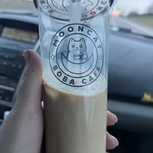 Brown sugar milk tea, large