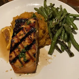 Maple Bourbon Glazed Salmon